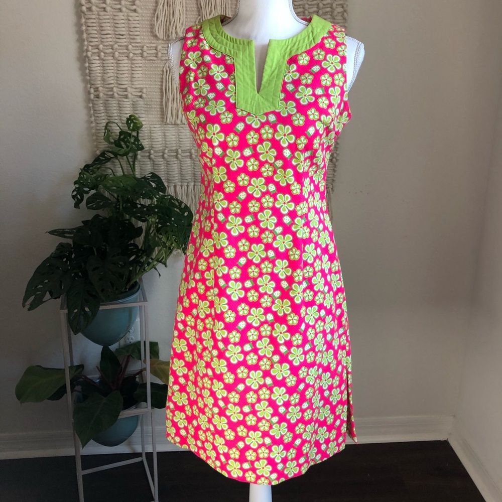 Lilly Pulitzer Dune Buggy Modern Shift Dress Sz. 2 - Picture 1 of 6